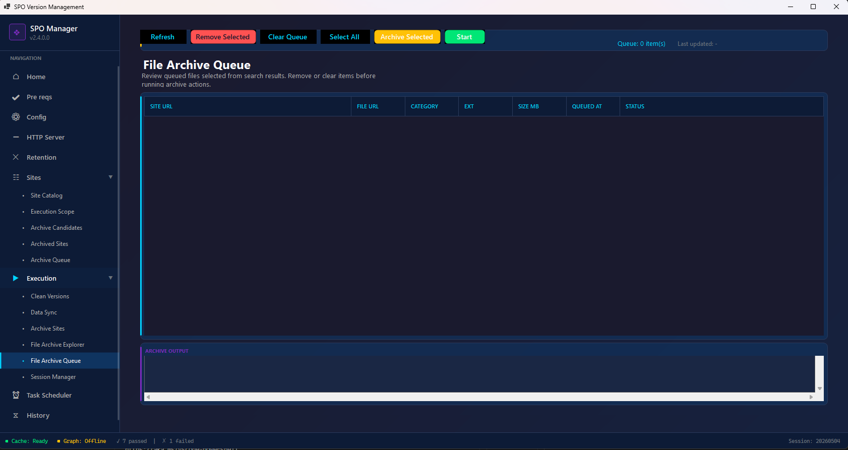 File Archive Queue