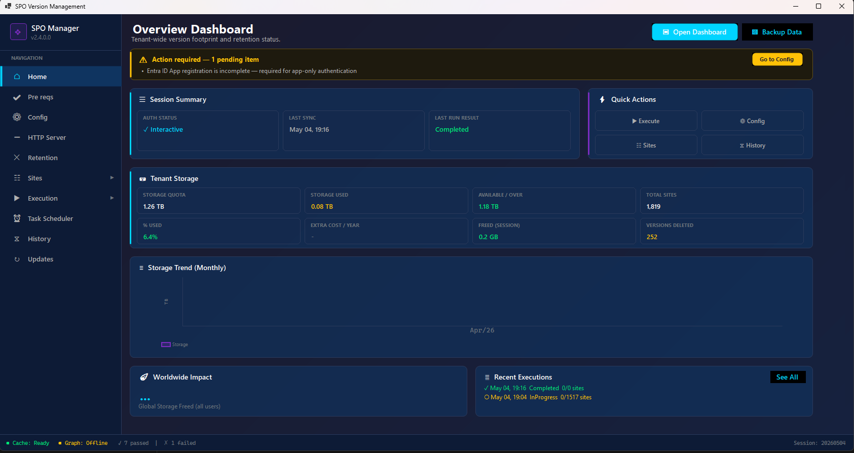 Home — Overview Dashboard