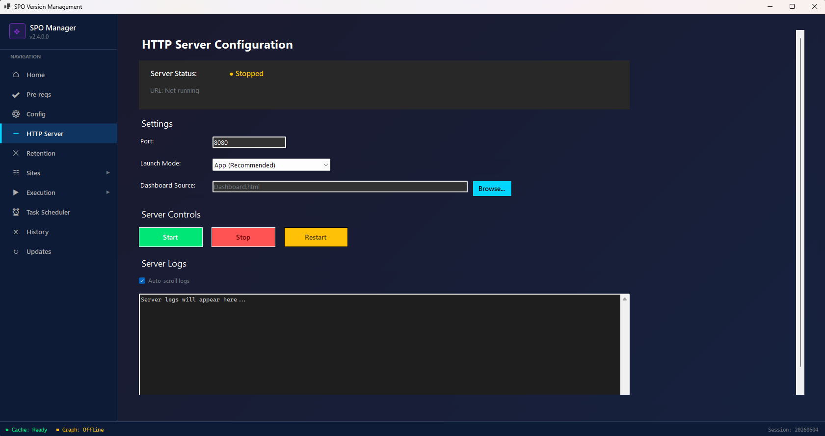 HTTP Server Configuration